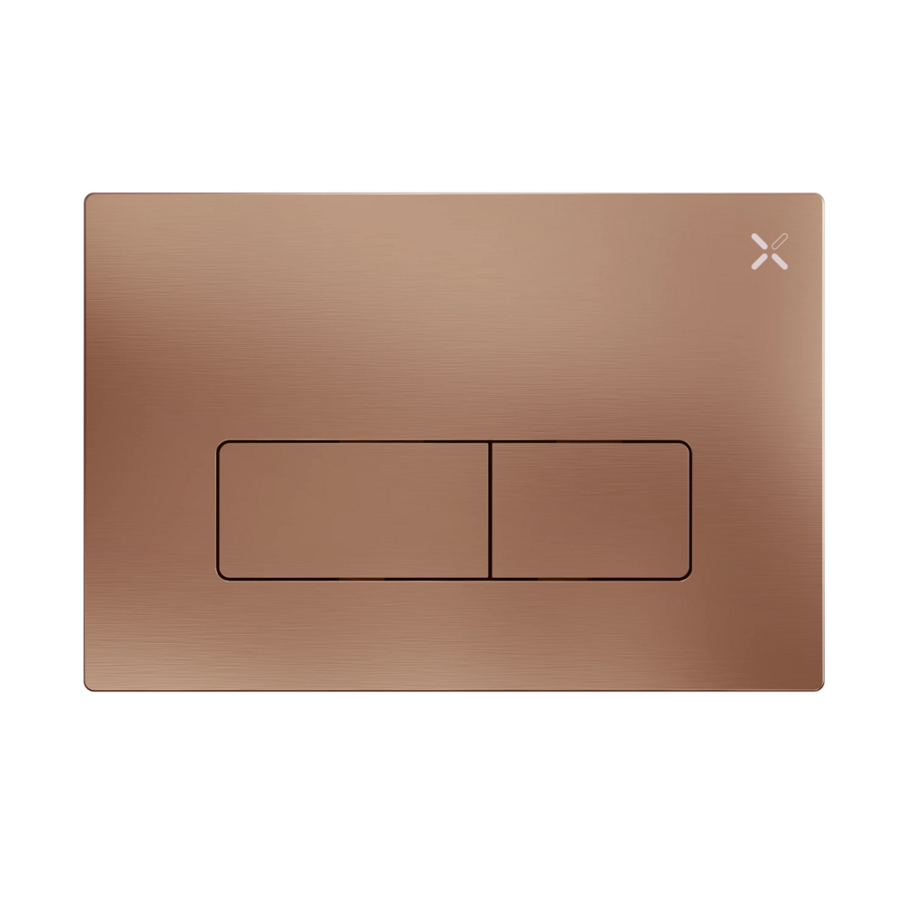 Crosswater MPRO Stainless Steel Brushed Bronze Dual Flush Plate